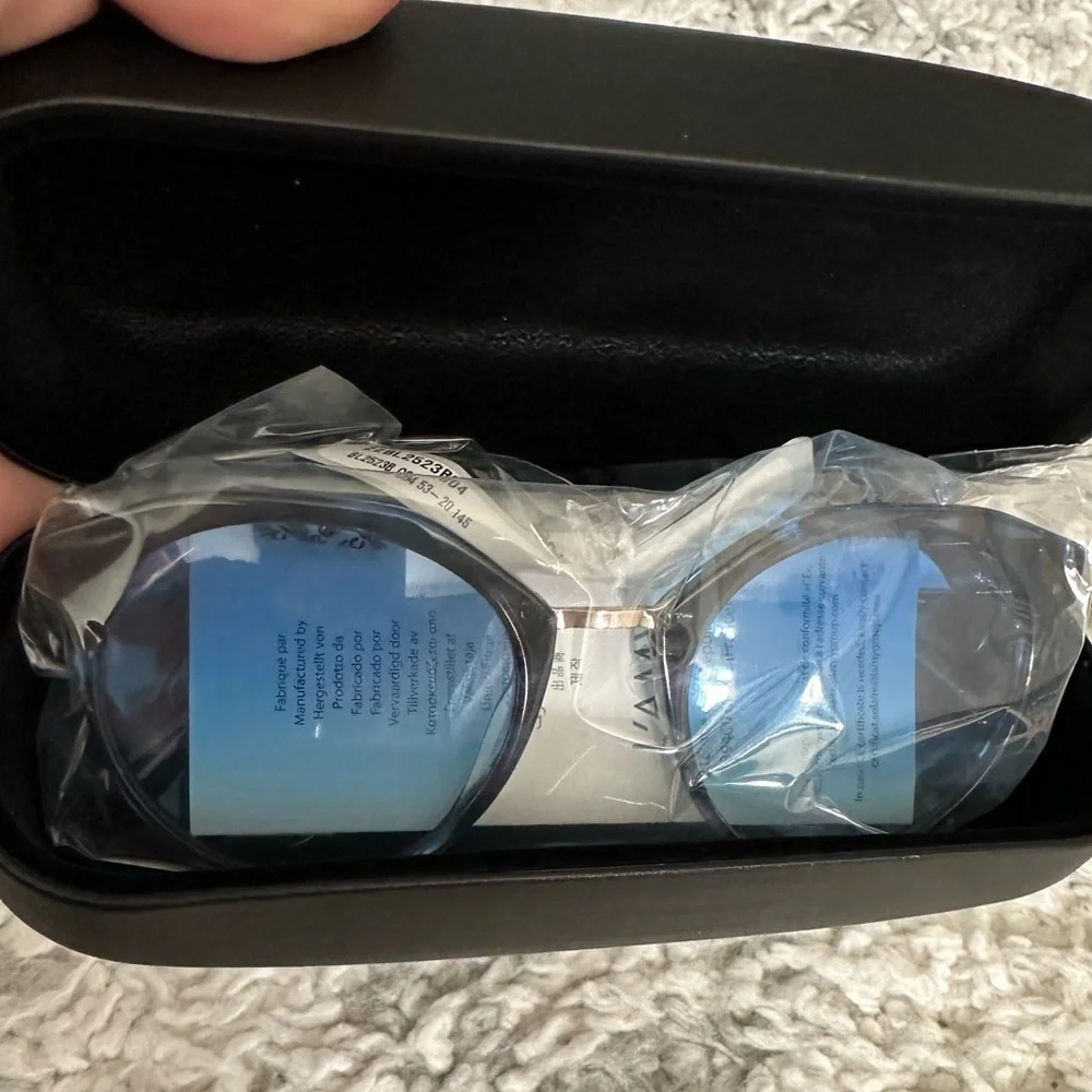 Balmain BL2523 Polarized Sunglasses Blue Lens NWT Original Packaging